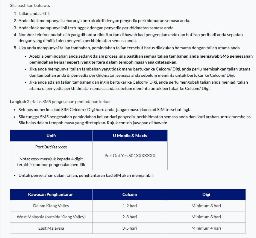 Cara untuk tukar ke pelan CelcomDigi