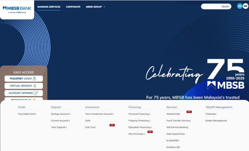 Website MBSB Bank